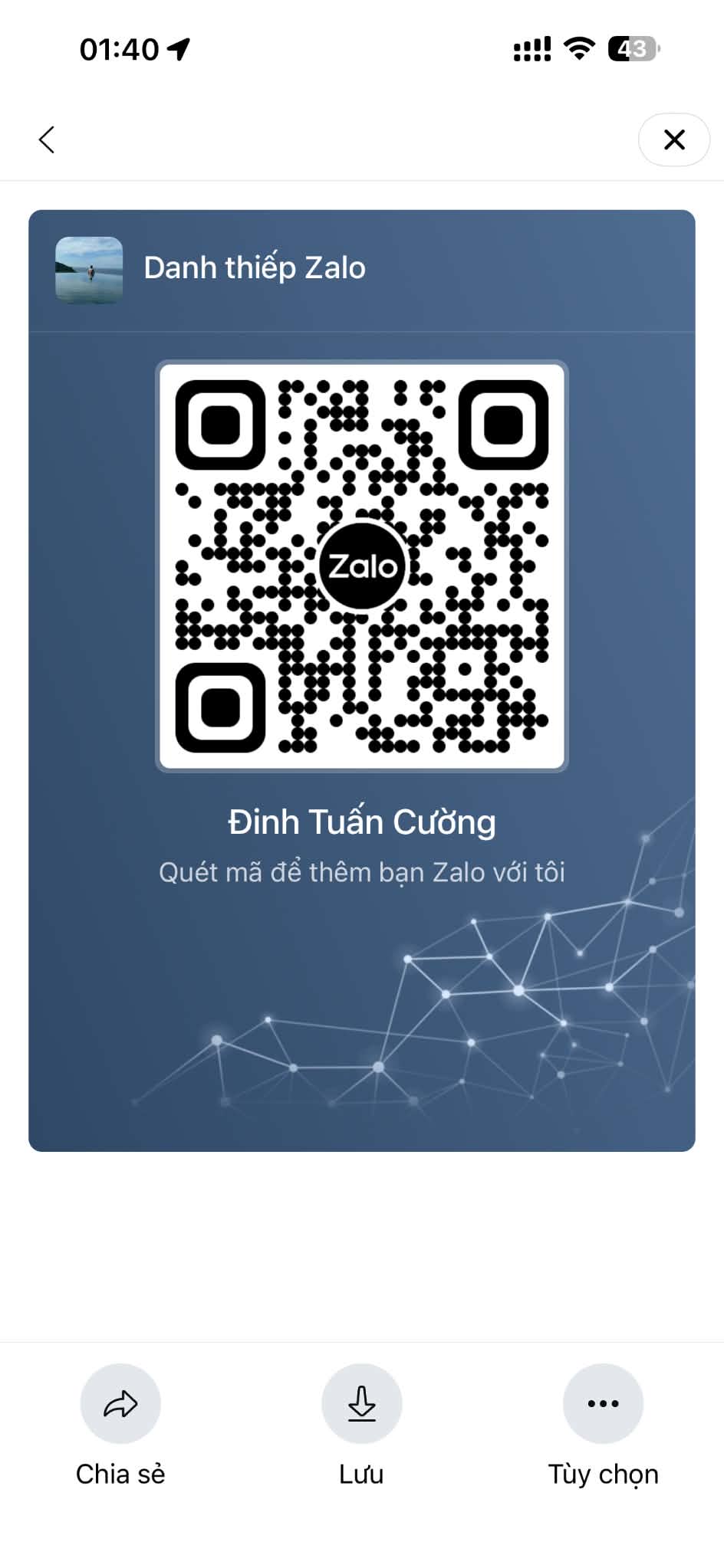 Mã QR Zalo của Tuấn Cường